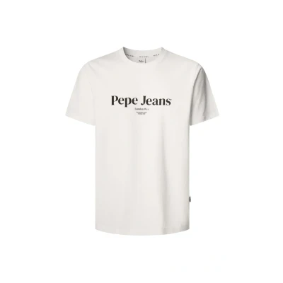 Imagen de Pepe Jeans DALE TEE Camiseta estampada, Hombre, Talla: Medium, Off white