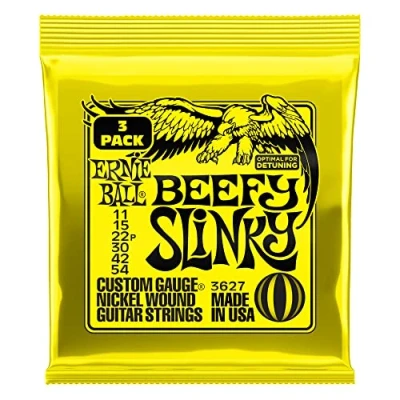 Imagen de Ernie Ball Beefy Slinky Nckl Wnd Elec Gtr Strings 3 paquete 11 54