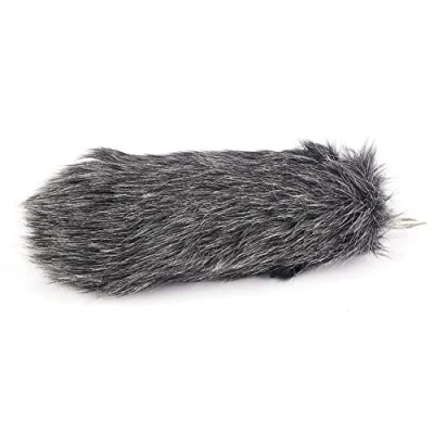 Imagen de Hopcd Dead Cat Mic Cover, 19 cm/7,5 Pulgadas Micrófono Polvoriento para Exteriores Cubierta de Piel Artificial Parabrisas Manguito del Rode GO, Protectora Peludo