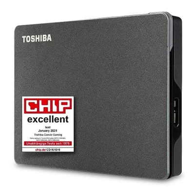 Imagen de Toshiba 1TB Canvio Gaming Portable External Hard Drive compatible with most PlayStation, Xbox and PC consoles, USB 3.2. Gen 1 Technology, Black (HDTX110EK3AA)