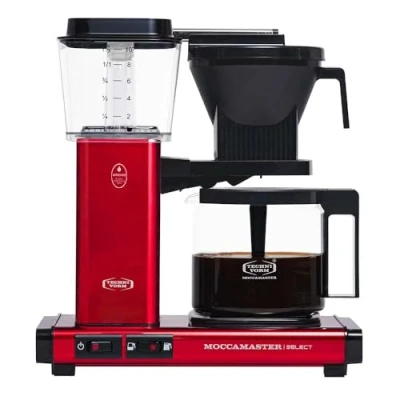 Imagen de Moccamaster KBG Select, Cafetera, Rojo Metalizado, Cafetera Filtro, 1.25 Litros