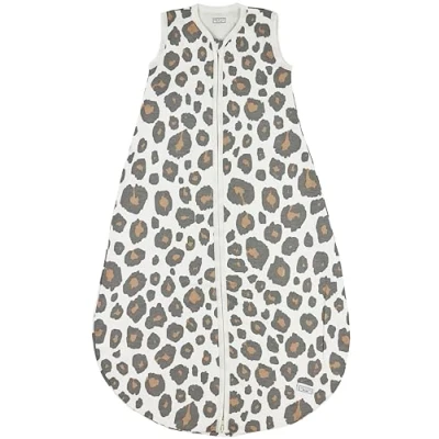 Imagen de MEYCO Saco de dormir Baby Panther (de algodón 100%, con cremallera integral, agradable a la piel, resistente las arrugas, ajuste perfecto, talla: 110), neutro
