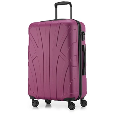 Imagen de Suitline Maleta rígida, Equipaje de Viaje, TSA, 66 cm, Aprox. 58 litros, 100% ABS Mate, Pink