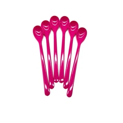Imagen de Kimmel 21 000 3210 1 Cuchara Multiusos para Yogur, 6 Unidades, Plástico, Fucsia