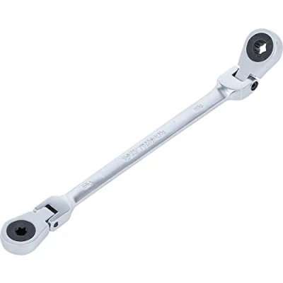 Imagen de BGS 71028 6X8 Llave combinada doble con carraca angulable cabezas de anillo perfil E E6 x E8