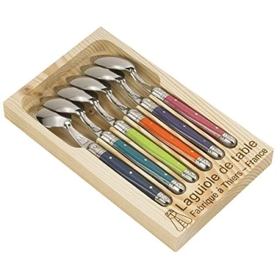 Imagen de Laguiole Jean Dubost 97/13154 London Cucharillas de café (6 Unidades), Colores Surtidos