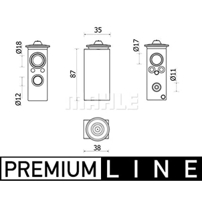 Imagen de MAHLE ORIGINAL AVE 146 000P Válvula de Expansión