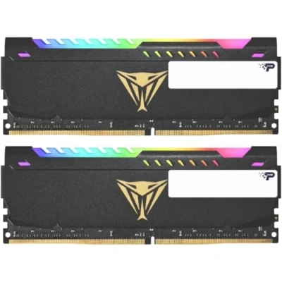 Imagen de Viper Steel DDR4 3600 MHz 16GB (2x18GB) C20 Kit LED RGB de Memoria Alto Rendimiento Gris