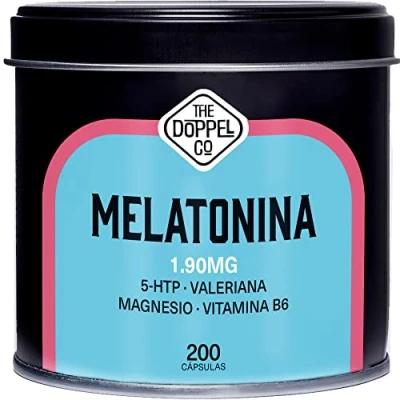 Imagen de Melatonina 1,9 mg con Magnesio 200 cápsulas para Dormir Bien Más de 6 Meses 5HTP, Magnesio, Valeriana, Vitamina B6 Pastillas y Aumentar Serotonina Insomnio, Estrés