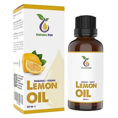 Imagen de Aceite de limón orgánico 30 ml, 100% natural, vegano, (Citrus Limon Peel Oil) esencial cítricos para un buen sueño, lámpara aromática, difusor