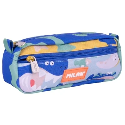 Imagen de Estuche Portatodo Milan Rectangular 2 Cremalleras Serie Especial Blue Odyssey
