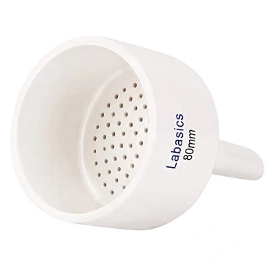 Imagen de Labasics Buchner Embudo de Porcelana 80 mm, Filtro OD 8 cm DI 7 para Laboratorio