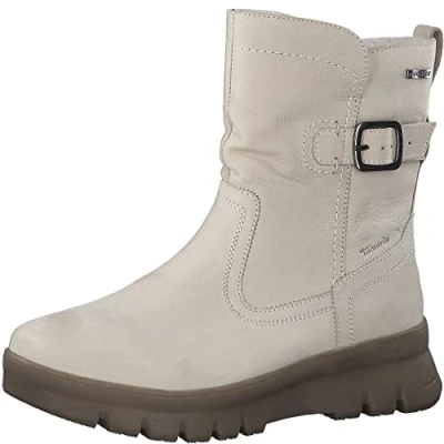 Imagen de Tamaris 8 86414 29, Botas Cortas al Tobillo Mujer, Ivory, 40 EU Ancho