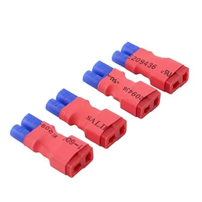 Imagen de OliRC 4piezas Conector sin Cables: Macho EC2 a Hembra T Plug Deans Style Adaptador(C37 4)