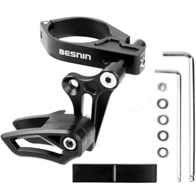 Imagen de BESNIN Guía de Cadena Mountain Bike MTB Bash Guard Protector Bicicleta 7075 Aleación Aluminio