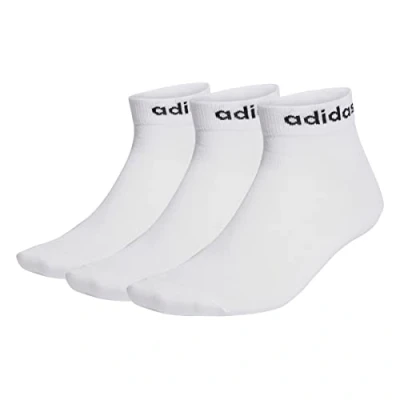 Imagen de ADIDAS HT3451 T LIN ANKLE 3P Socks Unisex Adult white/black Tamaño KXL