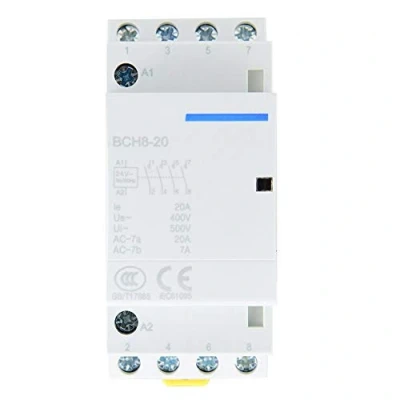 Imagen de 4P 4NO 20A 24V 220V / 230V 50 60Hz Contactor de CA Doméstico Material Aslamiento Seguridad Montaje en Riel DIN(220V/230V)