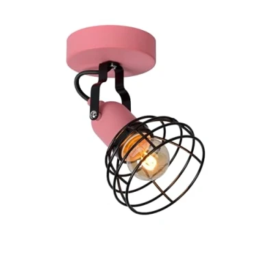Imagen de LUCIDE POLA Foco de techo Infantil Ø 10,5 cm 1xE27 Rosa