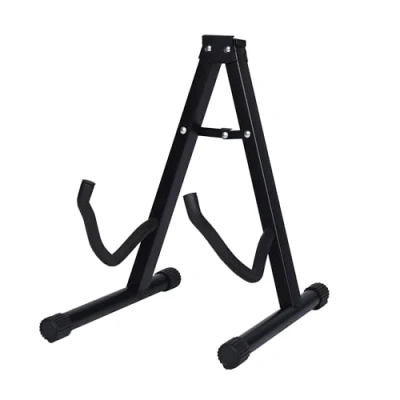 Imagen de T LOVENDO.ES Soporte de guitarra suelo universal Española Acustica Electrica Bajo Clásica Portátil y plegable. Metálico Tipo A