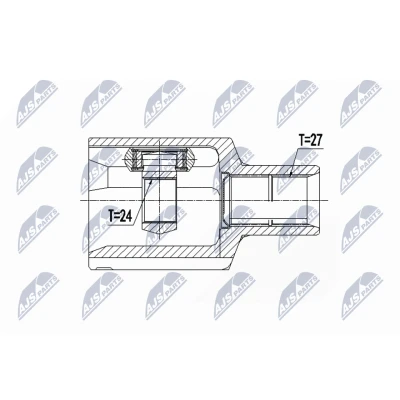 Imagen de NTY NPW ME 087 Junta Homocinética Transmisión automática Eje delantero, izquierda MERCEDES BENZ: GLC SUV