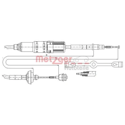 Imagen de METZGER 10.3211 Cable de Embrague con reajuste automático COFLE VOLKSWAGEN: TRANSPORTER 4, 4 Bus