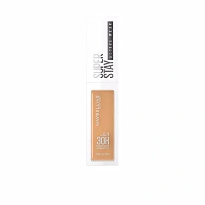 Imagen de MAYBELLINE New York Corrector Superstay Active Wear 30H, Textura ultra ligera, Larga duración, Tono 30 Honey, 10 ml (Paquete de 1)
