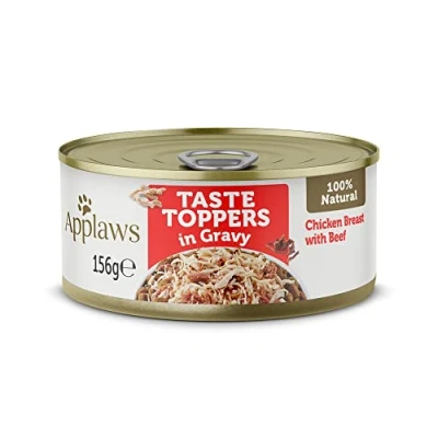 Imagen de Applaws Comida Húmeda para Perros 100% Natural, Pollo sin Granos con Arroz en Salsa, Paquete de 12 Latas 156g