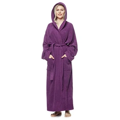 Imagen de Arus Albornoz con capucha para mujer, extra largo, tamaño mujer: M, unisex: S Ciruela