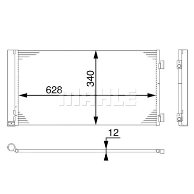Imagen de MAHLE ORIGINAL AC 751 000S Condensador con secador 14 13,7 628 MINI: Hatchback norauto, oscaro, mister auto