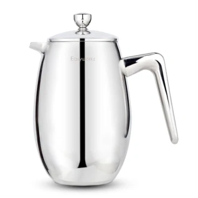 Imagen de Easyworkz Nando French Press Cafetera de acero inoxidable con doble pared aislada, 700 ml