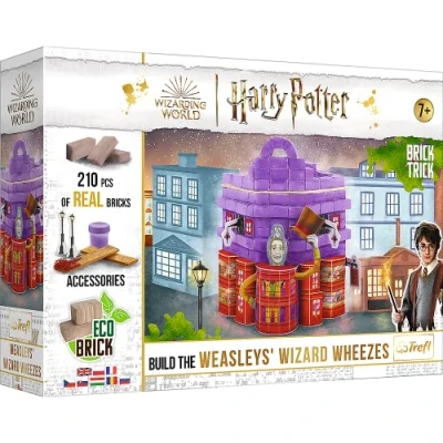 Imagen de Brick Trick Construye, Tienda de bromas mágicas Weasleys, Bloques EKO, 210, Partir 7 años Construir con Ladrillos, Color Wheezes (Trefl 61601)