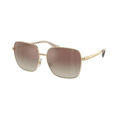 Imagen de Ralph Lauren Mujer RA4142 9116B8 Gafas de sol Metal Oro Marrón Cuadrada Normal Sombreado
