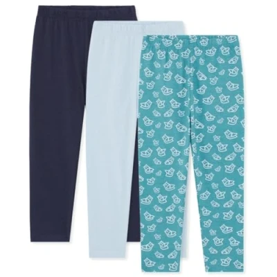 Imagen de Bramble &amp; Bear Leggins Bebé y Niño/Niña Pequeño/a (Pack de 3) Suaves Unisex para Bebés 0 a 3 Años Algodón Orgánico con Cintura Elástica Ropa Cómoda, Bonita Cálida