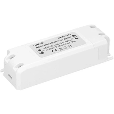 Imagen de Orno Transformador 220v a 12v De CA CC para G4 MR11 MR16 GU5.3 Bombillas LED o Tiras (6W 50W), IP20 (30W)