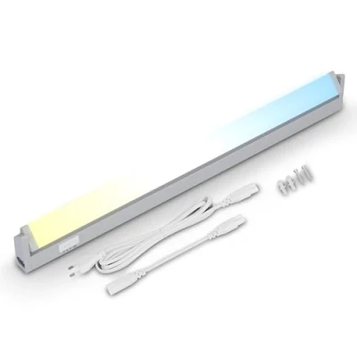 Imagen de Briloner luminaria LED bajo armario orientable, CCT de cocina, temperatura color regulable, armario, plata, 54,5 cm, 2224 014