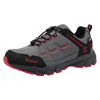 Imagen de Kastinger Kompar Low Ktx, Zapatos para Senderismo Unisex Adulto, Steel Grey Fiery Red, 45 EU
