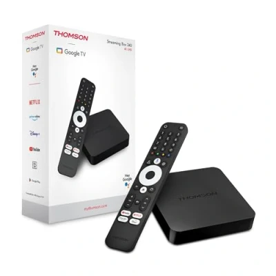 Imagen de Thomson Streaming Box 240, 4K UHD, Google TV, Voice Control,WiFi, Googlecast Built in