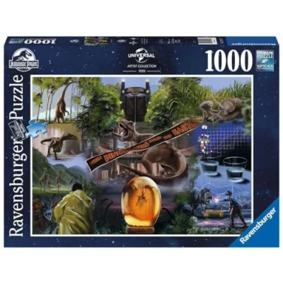 Imagen de Ravensburger Puzzle: Jurassic Park, Puzzle 1000 Piezas, Puzzles para Adultos, Piezas Pegamento Enmarcar Puzzles, Rompecabezas Pasatiempos 70x50