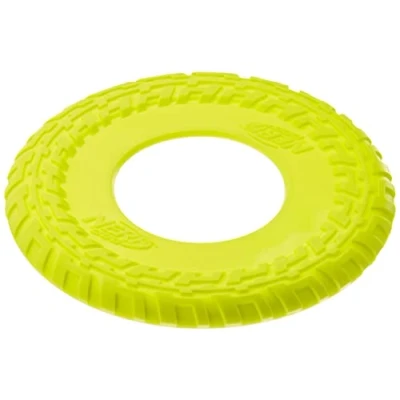 Imagen de Nerf Dog Frisbee de Goma termoplástica para Perros, Color Azul o Verde, 30,5 cm, 1 Unidad (1 Unidad)