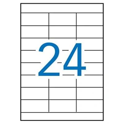 Imagen de APLI 12966 Etiquetas blancas resistentes intemperie 64,6 x 33,8 mm 100 hojas