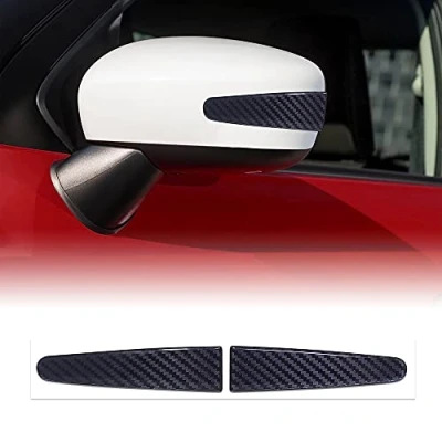 Imagen de 4R Quattroerre.it 2331 Perfiles Protectores para Espejos de Coche, Carbon Hi Lux, Juego 2