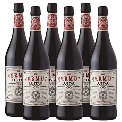 Imagen de Vermut Rojo Lustau de 75 cl Elaborado en Jerez Bodegas Grupo Caballero (Pack 6 botellas)