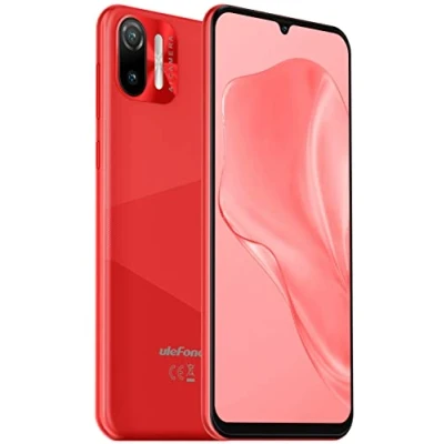 Imagen de Ulefone 4G Teléfono Móvil Libres, Note 6(P), 8.5mm Ultradelgado Dual SIM Smartphone, Pantalla HD+ 6.1&#039;&#039;, Ranura para 3 Tarjetas, Android 11 Go,2GB+32GB,Cámara 8MP + 5MP, Desbloqueo Facial GPS Rojo