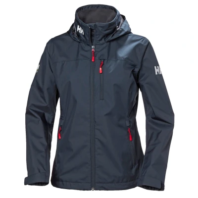 Imagen de Helly Hansen W Crew Hooded Midlayer Jacket Chaqueta, Azul marino, XS Mujer