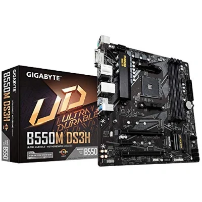 Imagen de Placa Base Gigabyte Technology B550M DS3H Sockel AM4, Color Black