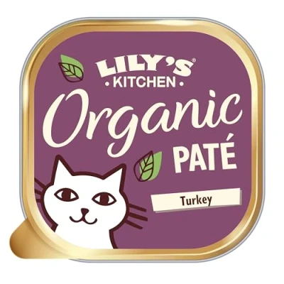 Imagen de Lily&#039;s Kitchen Orgánico Pienso Humeda para Gatos Cena de Pavo (19 x 85g)