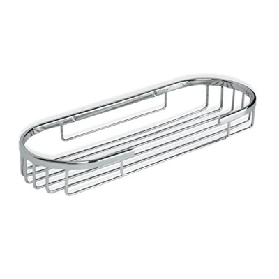 Imagen de Tatay Cestillo Ovalado Krom, pequeño Formato, diseño Funcional, con Abertura Frontal, Fabricado en latón Cromado y Acero INOX.