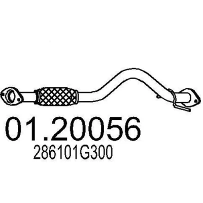 Imagen de Tubo de escape MTS 01.20056