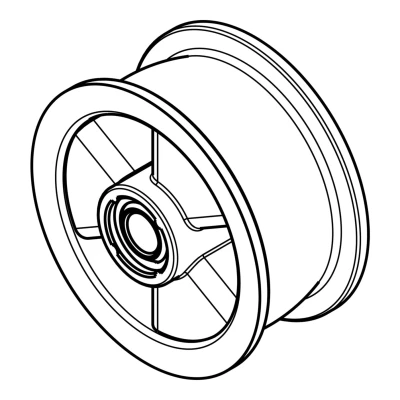 Imagen de Electrolux AEG 1250125034 tensor secadora rodillo para