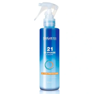 Imagen de Salerm Acondicionador Bifásico 21 Biphase 200 ml sin Aclarado Protege el Cabello contra Sol, Cloro y la Salitre Desenredante Antifrizz Efecto Anti Amarillo